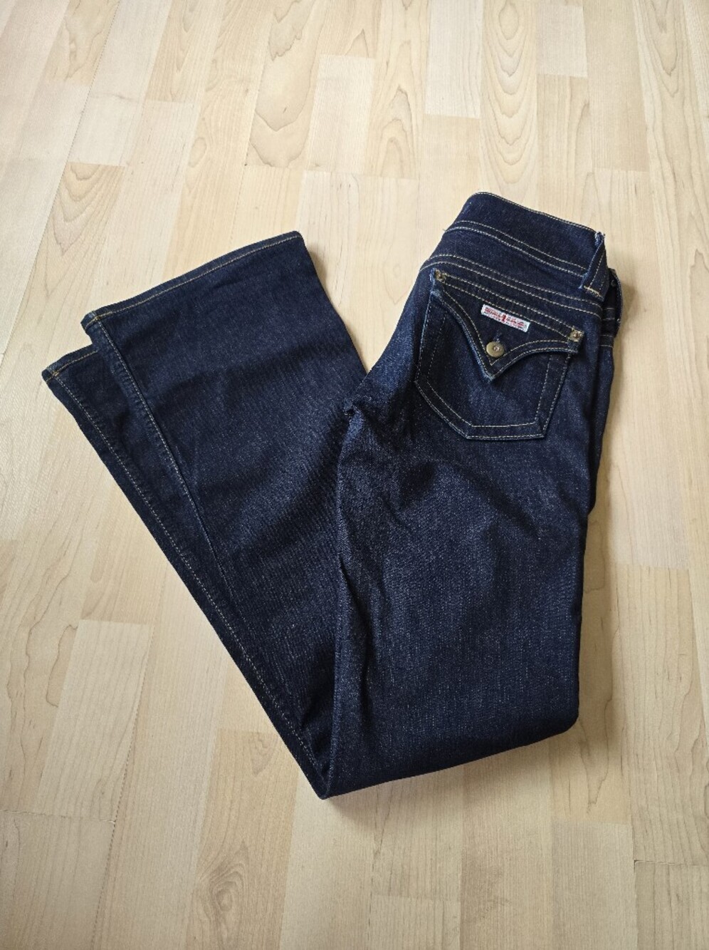 Hudson Signature Bootcut Low Rise Flap Pocket Jeans Size 25
